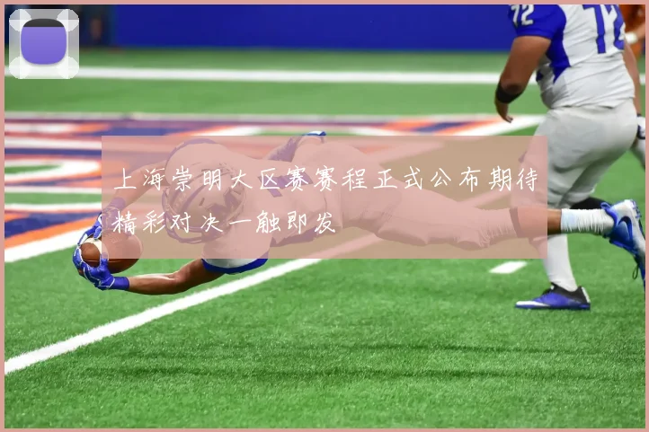 上海崇明大区赛赛程正式公布期待精彩对决一触即发
